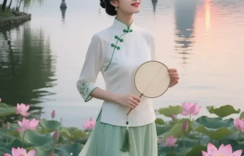湖畔偶遇