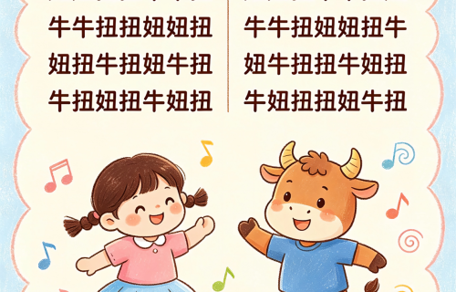 《扭牛谣》绕口令