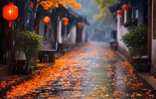 秋雨迎冬